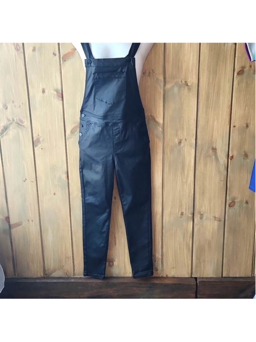 Juniors sz 13,No Boundaries Black Stretch Overalls, NWOT
